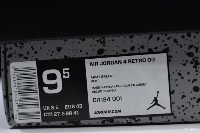 Reps TBK Laser Jordan Retro Air CI1184-001 Black 4 0630